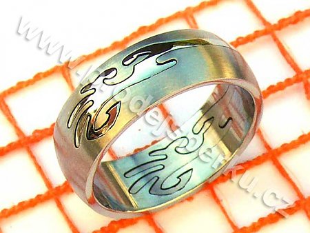 Ocelový prsten pro muže