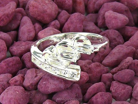 Zirkonový prsten pro ženy stříbro Ag 925/1000