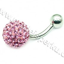 OPNG154 piercing pupík kulička růžová