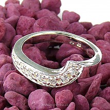 Prsten ze stříbra Ag 925/1000 malé zirkony