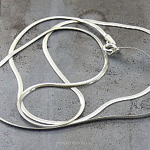 Hladký had řetízek ze stříbra 55cm Ag